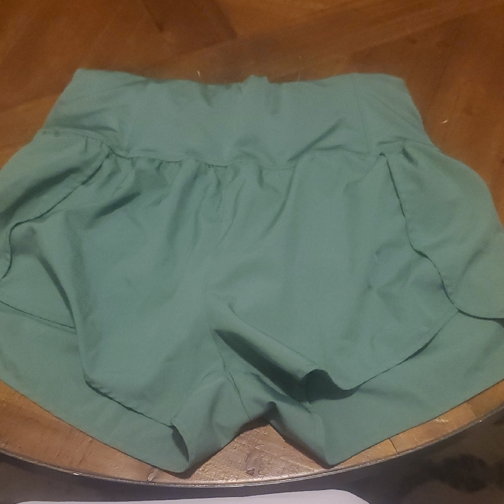 Love Tree Sage High Waist Shorts